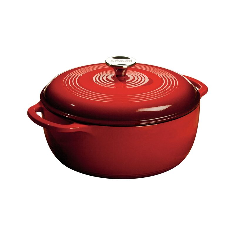 Lodge 6-Quart Enameled Cast Iron Dutch Oven